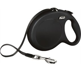 Flexi Flexi rollijn classic tape zwart Flexi Flexi rollijn classic tape zwart