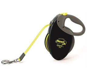 Flexi Flexi rollijn giant tape neon zwart / geel Flexi Flexi rollijn giant tape neon zwart / geel