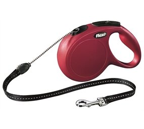 Flexi Flexi rollijn classic cord rood Flexi Flexi rollijn classic cord rood