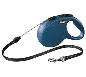 Flexi Flexi rollijn classic cord blauw Flexi Flexi rollijn classic cord blauw