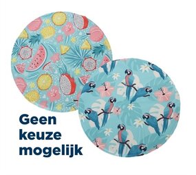 Merkloos Koelmat rond assorti Merkloos Koelmat rond assorti