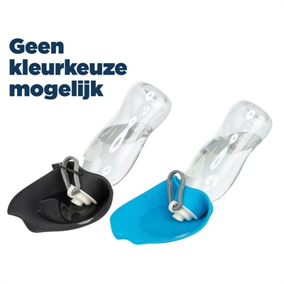 Trixie Trixie drinkfles met bakje siliconen assorti