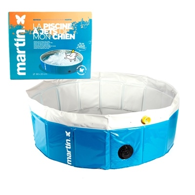 Martin Martin pool met jets blauw / wit