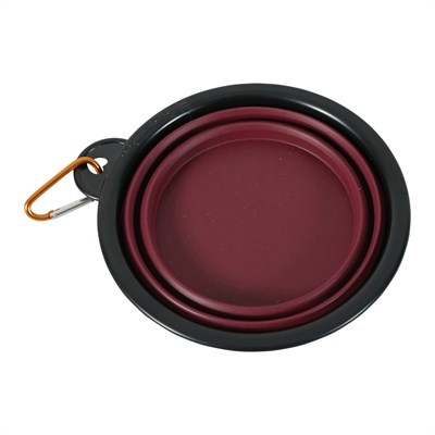 Zolux Zolux bvk voerbak opvouwbaar siliconen rood