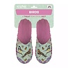 Merkloos Pantoffel tuinvogels groen / roze Merkloos Pantoffel tuinvogels groen / roze