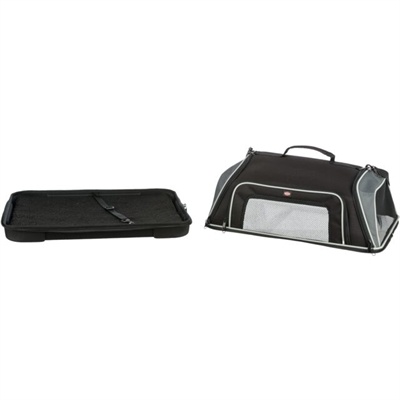 Trixie Trixie hondentas vliegtuigtas boarding zwart / grijs