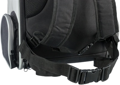 Trixie Trixie hondentas rugtas chloe lichtgrijs / zwart