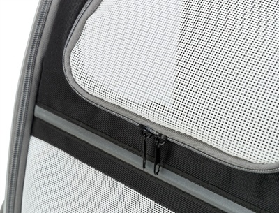 Trixie Trixie hondentas rugtas chloe lichtgrijs / zwart