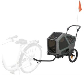 Trixie Trixie fietskar grijs / salie