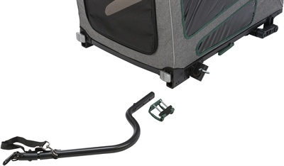 Trixie Trixie fietskar grijs / salie Trixie Trixie fietskar grijs / salie