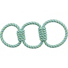 Trixie Trixie aquatoy touw trekspeeltje ringen polyester geel / groen Trixie Trixie aquatoy touw trekspeeltje ringen polyester geel / groen