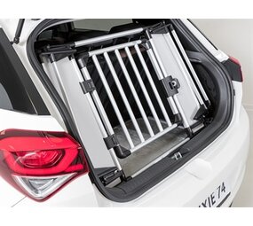 Trixie Trixie kofferbak hek aluminium / kunststof grijs / zwart