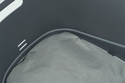 Trixie Trixie fietsmand voor bagagedrager met draadkoepel kunststof grijs