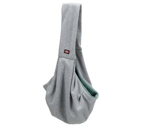 Trixie Trixie junior hondentas buikdrager lichtgrijs / mintgroen Trixie Trixie junior hondentas buikdrager lichtgrijs / mintgroen