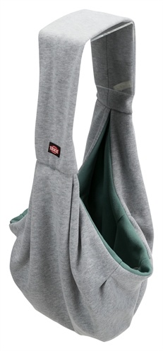 Trixie Trixie junior hondentas buikdrager lichtgrijs / mintgroen