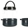 Trixie Trixie reisset voerbak / drinkbak donkergrijs Trixie Trixie reisset voerbak / drinkbak donkergrijs