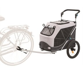 Trixie Trixie hondenfietskar opvouwbaar grijs