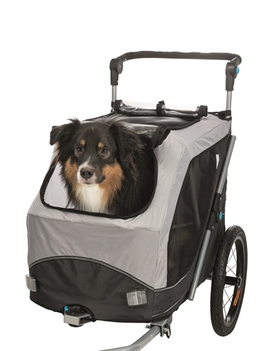 Trixie Trixie hondenfietskar opvouwbaar grijs