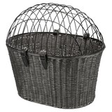 Trixie Trixie stuur fietsmand met draadkap antraciet Trixie Trixie stuur fietsmand met draadkap antraciet