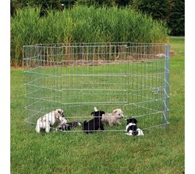 Trixie Trixie natura puppyren gegalvaniseerd metaal 8 panelen Trixie Trixie natura puppyren gegalvaniseerd metaal 8 panelen