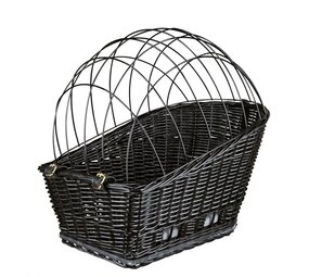 Trixie Trixie fietsmand met draadkoepel achterop zwart