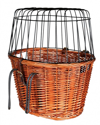 Trixie Trixie fietsmand met draadkoepel voorop naturel