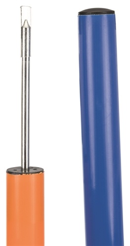 Trixie Trixie dog activity agility slalom stokken blauw / oranje Trixie Trixie dog activity agility slalom stokken blauw / oranje