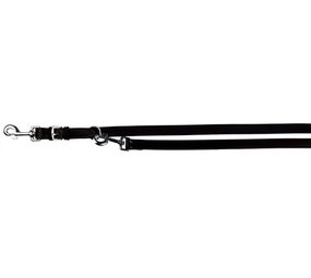 Trixie Trixie hondenriem politielijn active leer zwart Trixie Trixie hondenriem politielijn active leer zwart