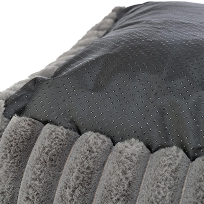 Trixie Trixie hondenmand lonni ribfluweel hoekig grijs