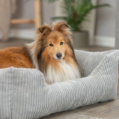 Trixie Trixie hondenmand vital jonna ribfluweel grijs