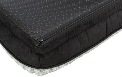 Trixie Trixie vital hondenmand lino hoekig zwart / grijs Trixie Trixie vital hondenmand lino hoekig zwart / grijs