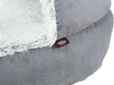 Trixie Trixie hondenmand donut harvey grijs / wit-zwart Trixie Trixie hondenmand donut harvey grijs / wit-zwart