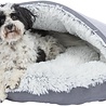 Trixie Trixie hondenmand donut harvey grijs / wit-zwart Trixie Trixie hondenmand donut harvey grijs / wit-zwart