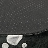 Trixie Trixie hondenmand jimmy ovaal zwart met pootprint Trixie Trixie hondenmand jimmy ovaal zwart met pootprint