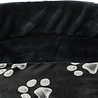 Trixie Trixie hondenmand jimmy ovaal zwart met pootprint Trixie Trixie hondenmand jimmy ovaal zwart met pootprint
