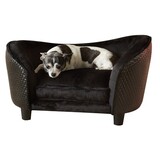 Enchanted pet Enchanted hondenmand sofa ultra pluche snuggle wicker bruin Enchanted pet Enchanted hondenmand sofa ultra pluche snuggle wicker bruin