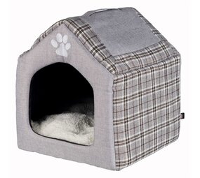 Trixie Trixie relax iglo hondenhuis silas grijs / creme Trixie Trixie relax iglo hondenhuis silas grijs / creme