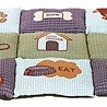 Trixie Trixie hondenkussen patchwork blauw / groen Trixie Trixie hondenkussen patchwork blauw / groen