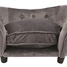 Enchanted pet Enchanted hondenmand sofa ultra pluche snuggle donkergrijs Enchanted pet Enchanted hondenmand sofa ultra pluche snuggle donkergrijs