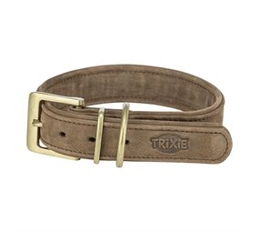 Trixie Trixie halsband hond pure leer bruin Trixie Trixie halsband hond pure leer bruin