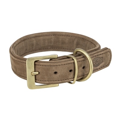 Trixie Trixie halsband hond pure leer bruin