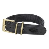 Trixie Trixie halsband hond pure leer zwart Trixie Trixie halsband hond pure leer zwart