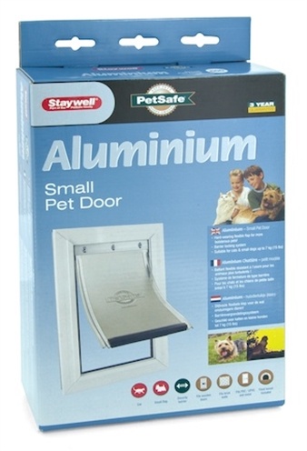 Petsafe Petsafe hondenluik tot 7 kg aluminium wit Petsafe Petsafe hondenluik tot 7 kg aluminium wit