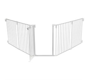 Trixie Trixie afsluithek metaal 5-delig met deur wit Trixie Trixie afsluithek metaal 5-delig met deur wit
