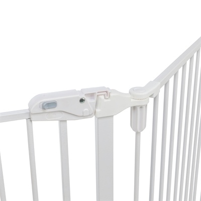 Trixie Trixie afsluithek metaal 5-delig met deur wit Trixie Trixie afsluithek metaal 5-delig met deur wit