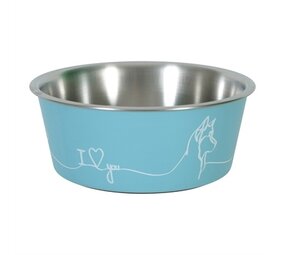 Zolux Zolux love voerbak hond blauw Zolux Zolux love voerbak hond blauw