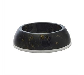 Savic Savic voerbak delice 3 marble zwart / goud Savic Savic voerbak delice 3 marble zwart / goud