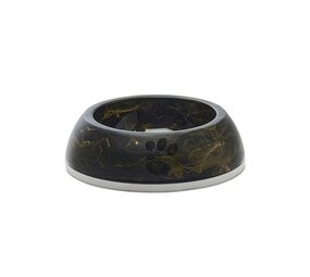 Savic Savic voerbak delice 1 marble zwart / goud Savic Savic voerbak delice 1 marble zwart / goud
