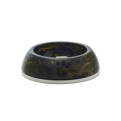 Savic Savic voerbak delice 1 marble zwart / goud Savic Savic voerbak delice 1 marble zwart / goud