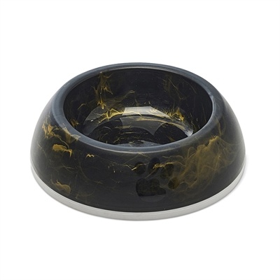 Savic Savic voerbak delice 1 marble zwart / goud Savic Savic voerbak delice 1 marble zwart / goud